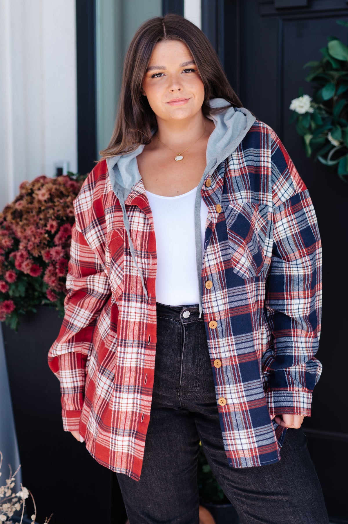 Thinking Out Loud Hooded Flannel