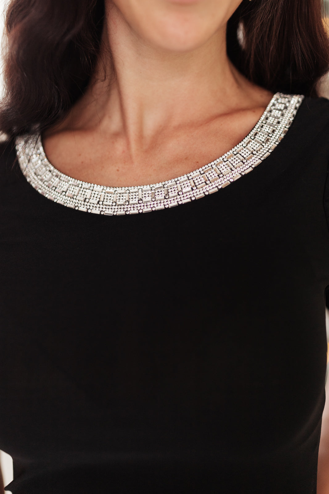 The Bling You Need Top in Black