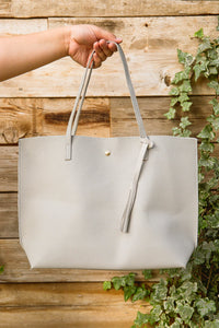 Valerie Faux Leather Tote Bag